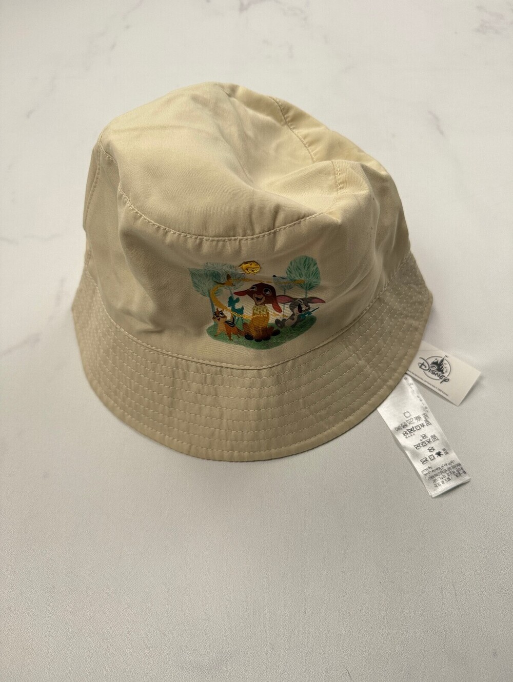 Disney Theme Park Bucket Hat Beige Contemporary Street Style - One Size